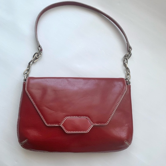 HOBO The Original Small Red Leather Purse/Bag - Picture 3 of 13